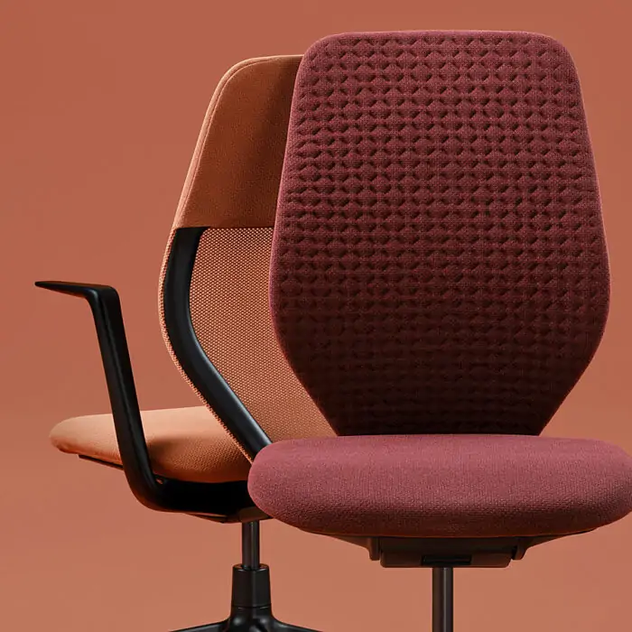 Dernier des sièges Vitra, l'ACX-Key cumulent tous les avantages, pas de réglage complexe, conrot inégalé et large choix de coloris